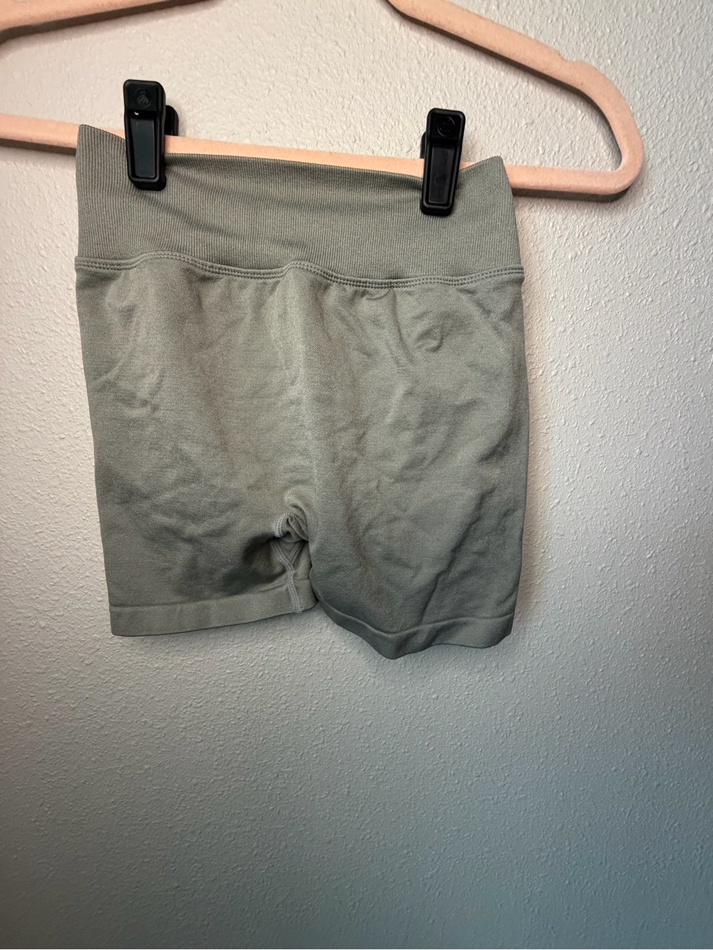 High-Waist Women’s Stretch Bike Shorts in Sage